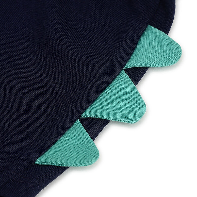 Boys Dark Blue Solid Shorts image number 3